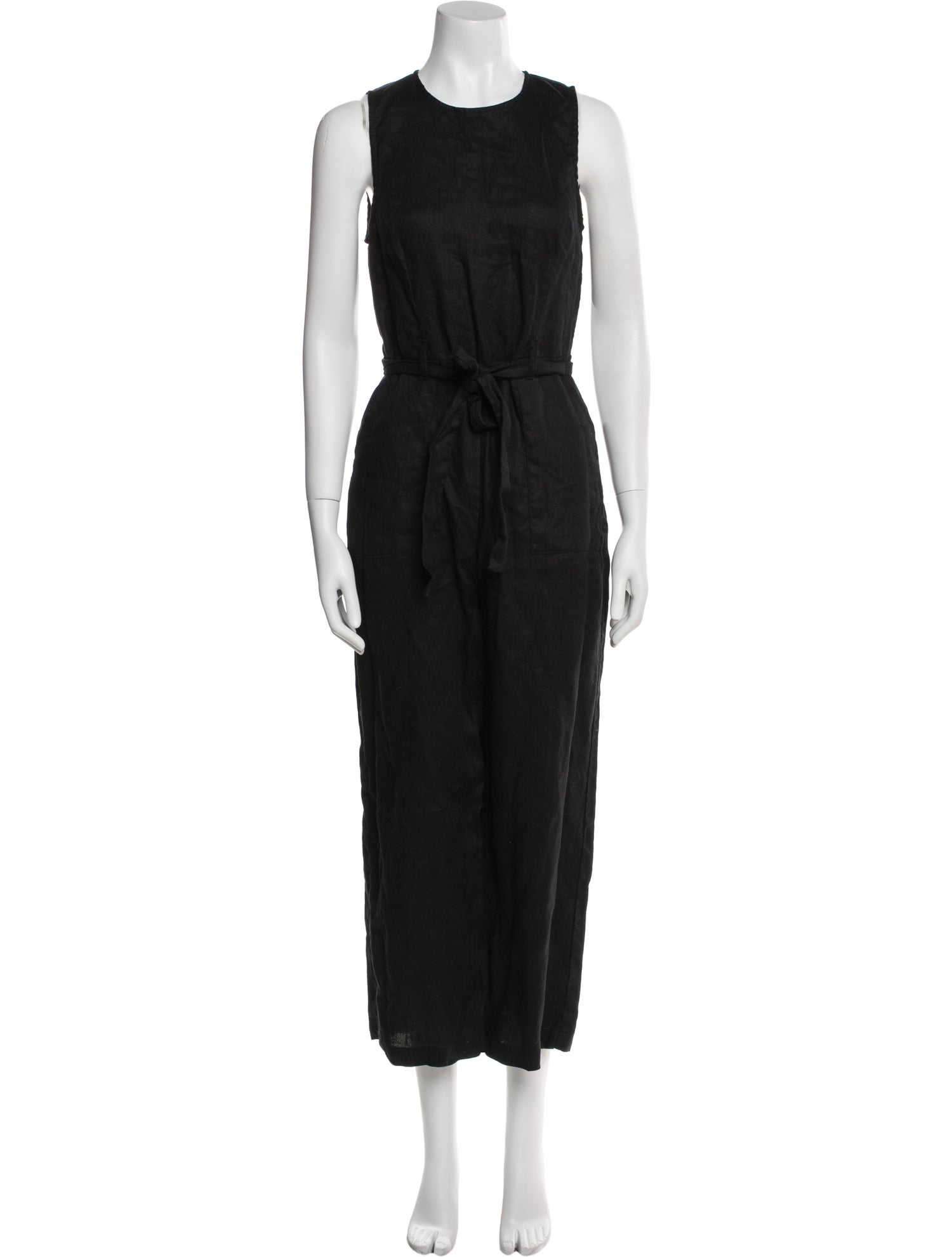 Reformation Linen Crew Neck Jumpsuit