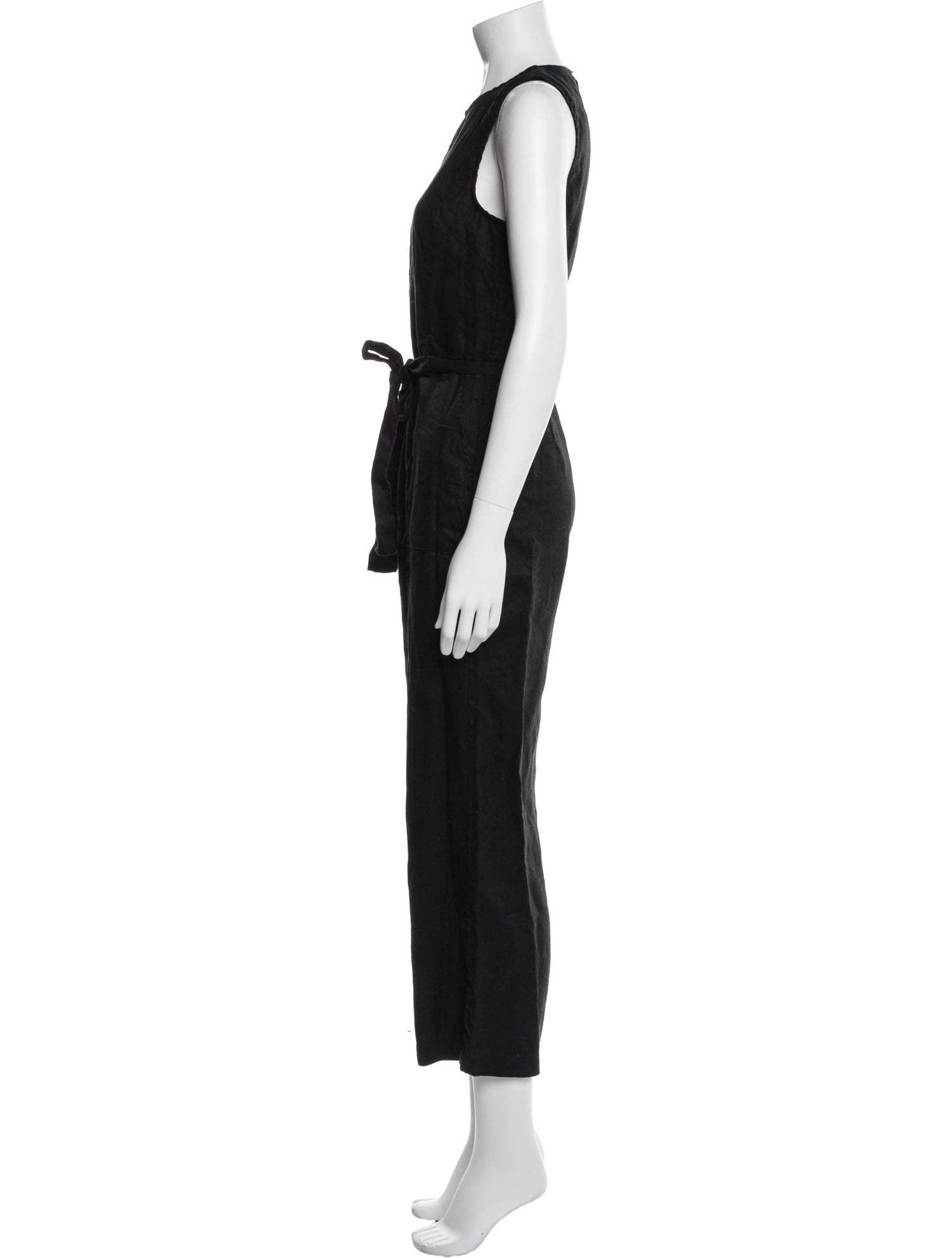 Reformation Linen Crew Neck Jumpsuit