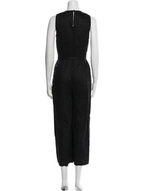 Reformation Linen Crew Neck Jumpsuit