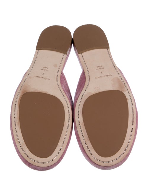 Reformation Velvet Mules
