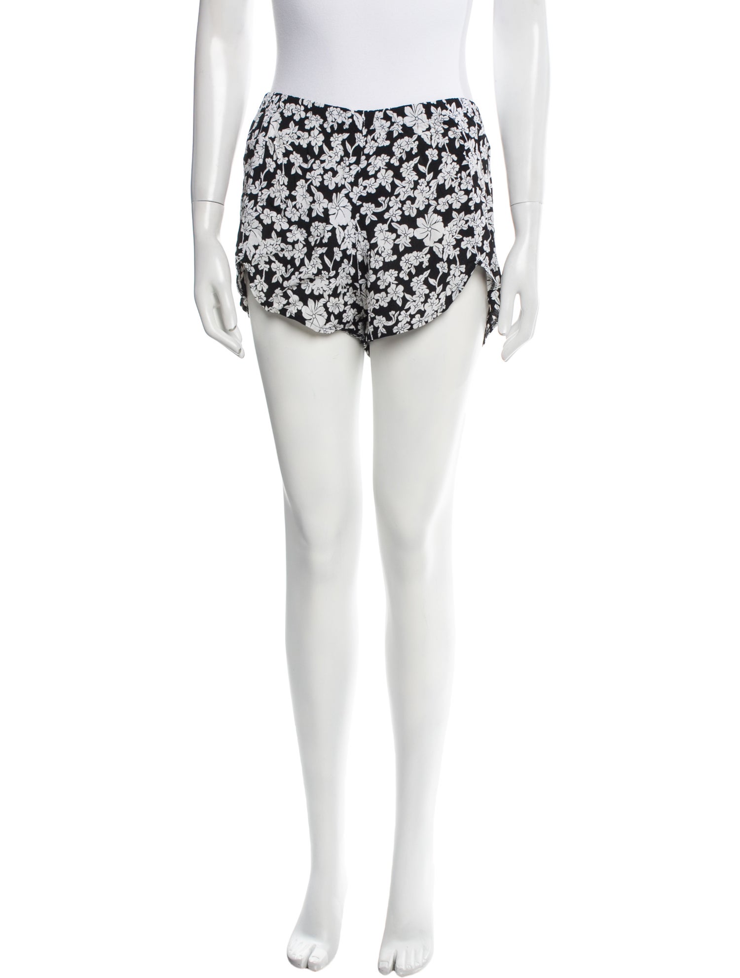 Reformation Floral Print Mini Shorts