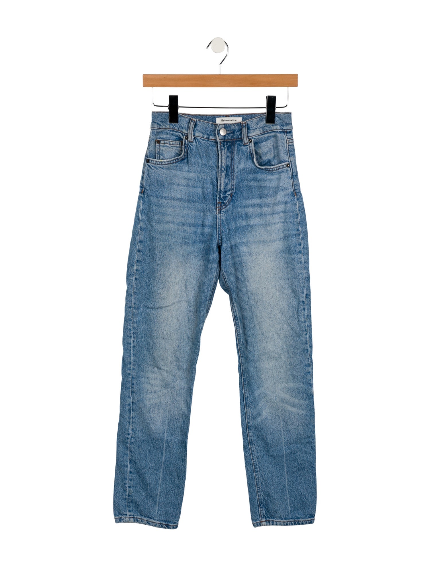 Reformation High-Rise Straight Leg Jeans