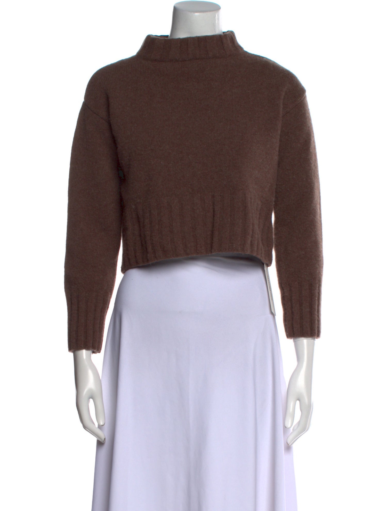 Reformation Merino Wool Mock Neck Sweater