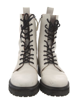 Reformation Leather Combat Boots