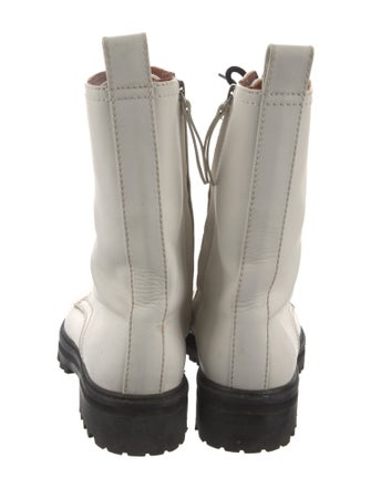 Reformation Leather Combat Boots