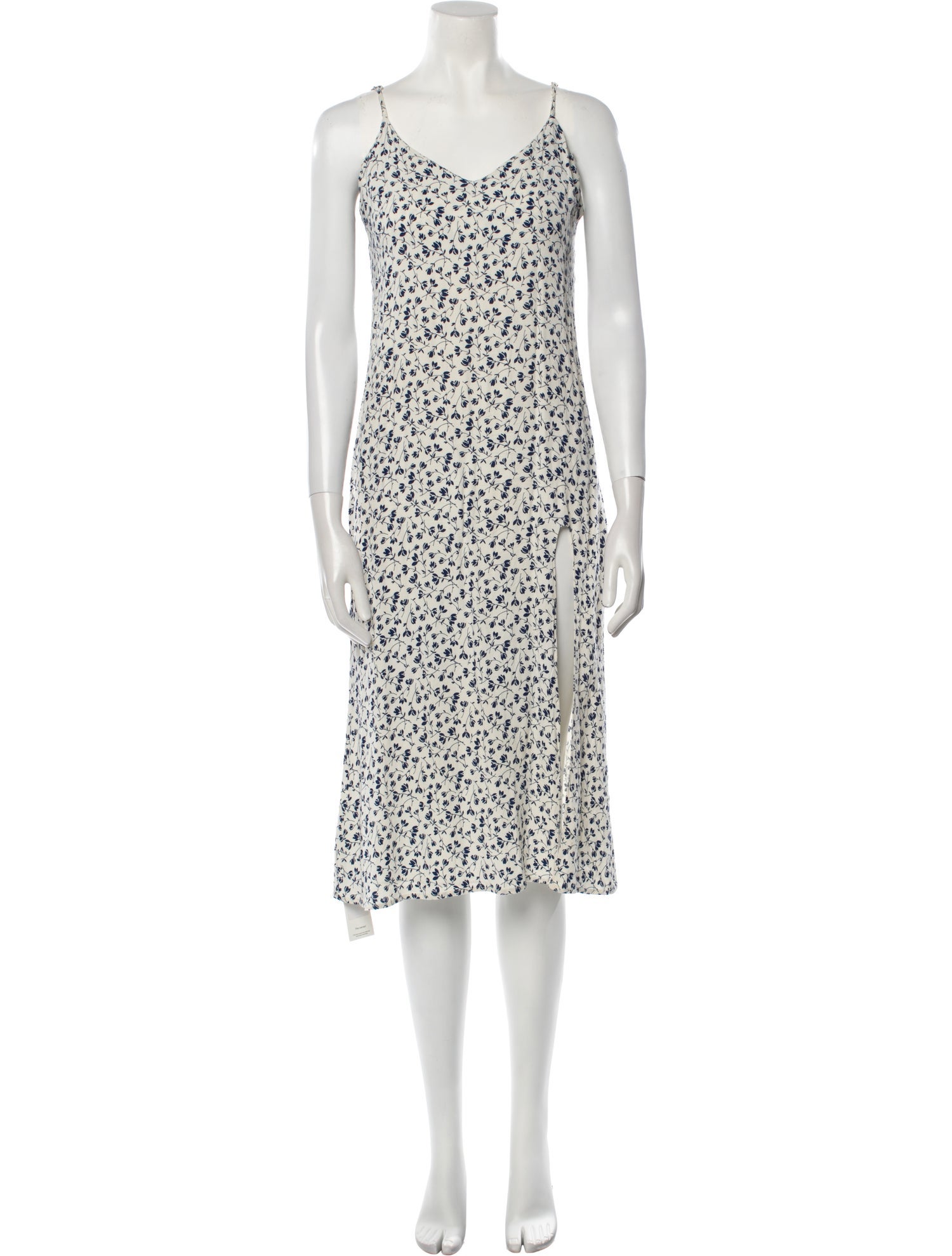 Reformation Floral Print Midi Length Dress