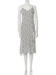 Reformation Floral Print Midi Length Dress