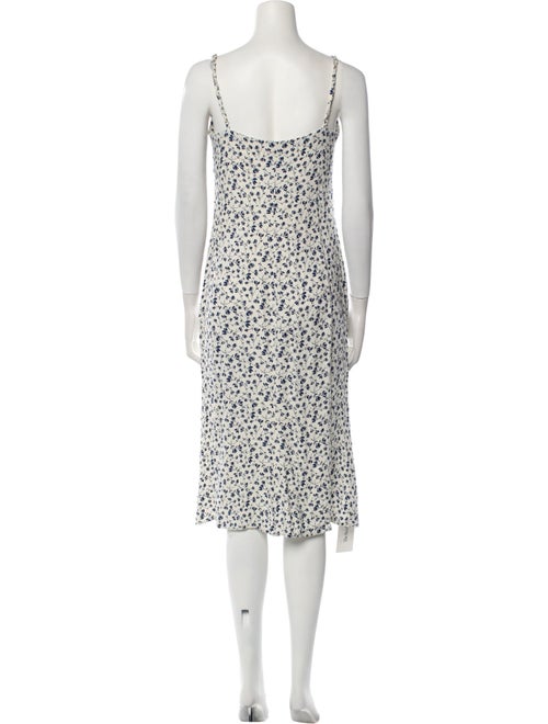 Reformation Floral Print Midi Length Dress