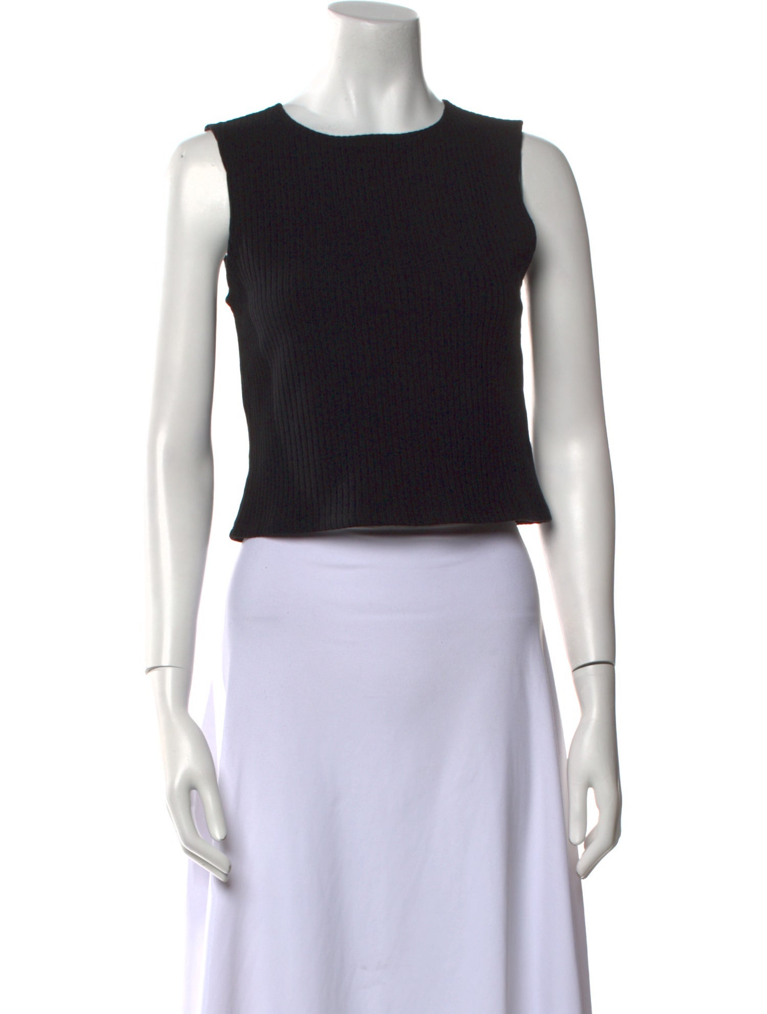 Reformation Crew Neck Sleeveless Crop Top