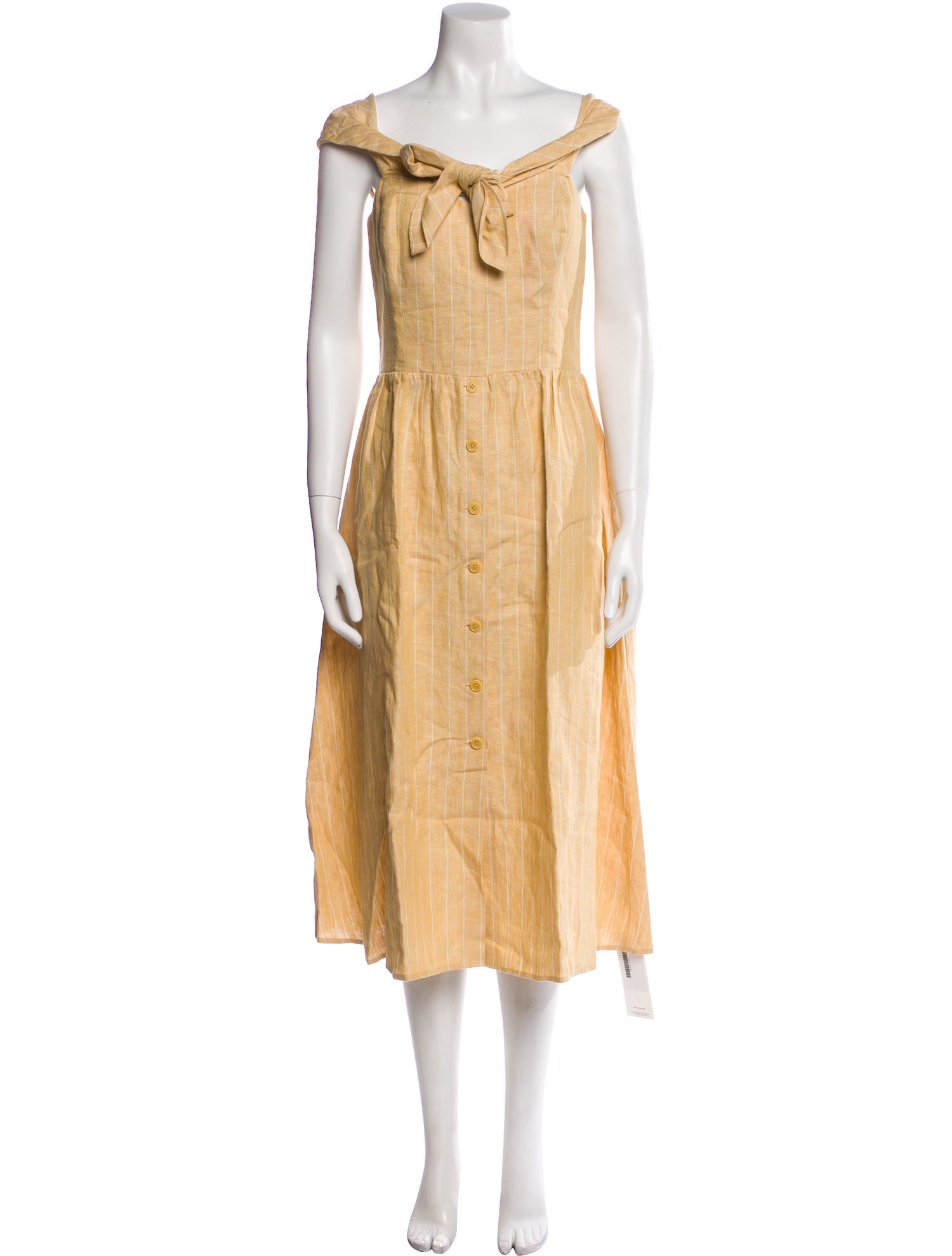 Reformation Linen Midi Length Dress