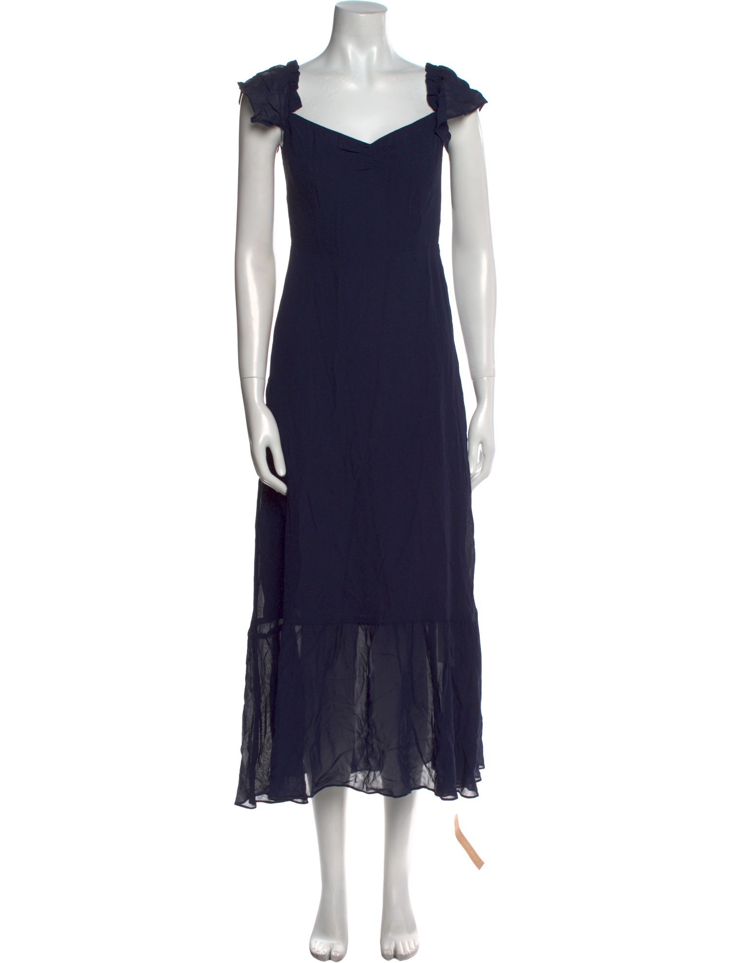 Reformation Square Neckline Long Dress