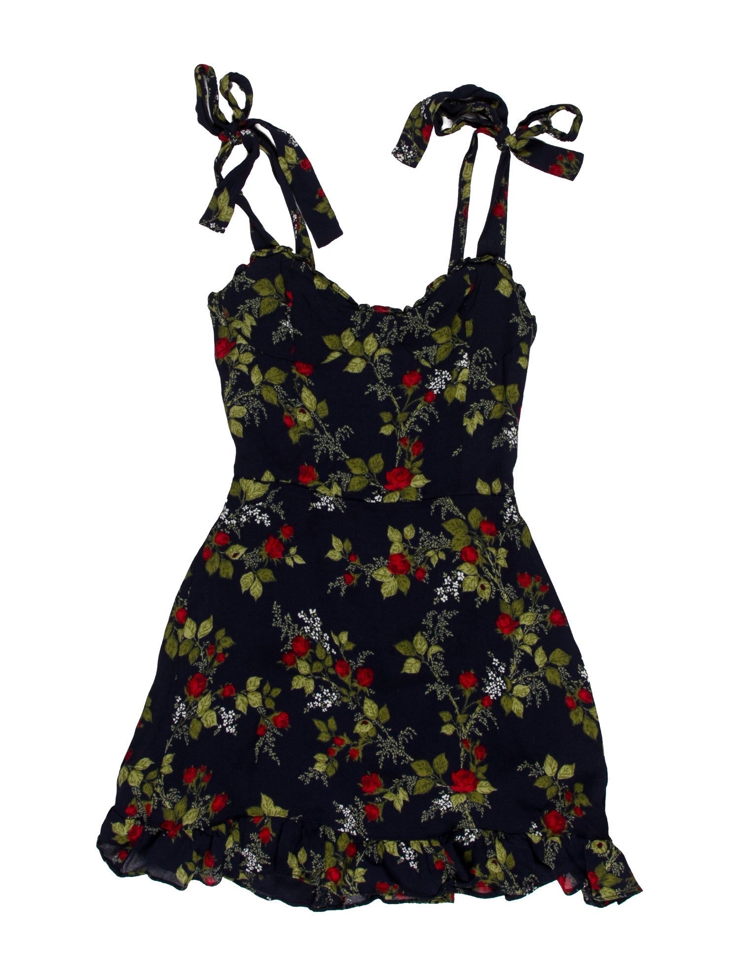Reformation Floral Print Mini Dress