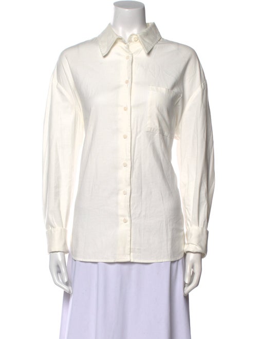 Reformation Long Sleeve Button-Up Top