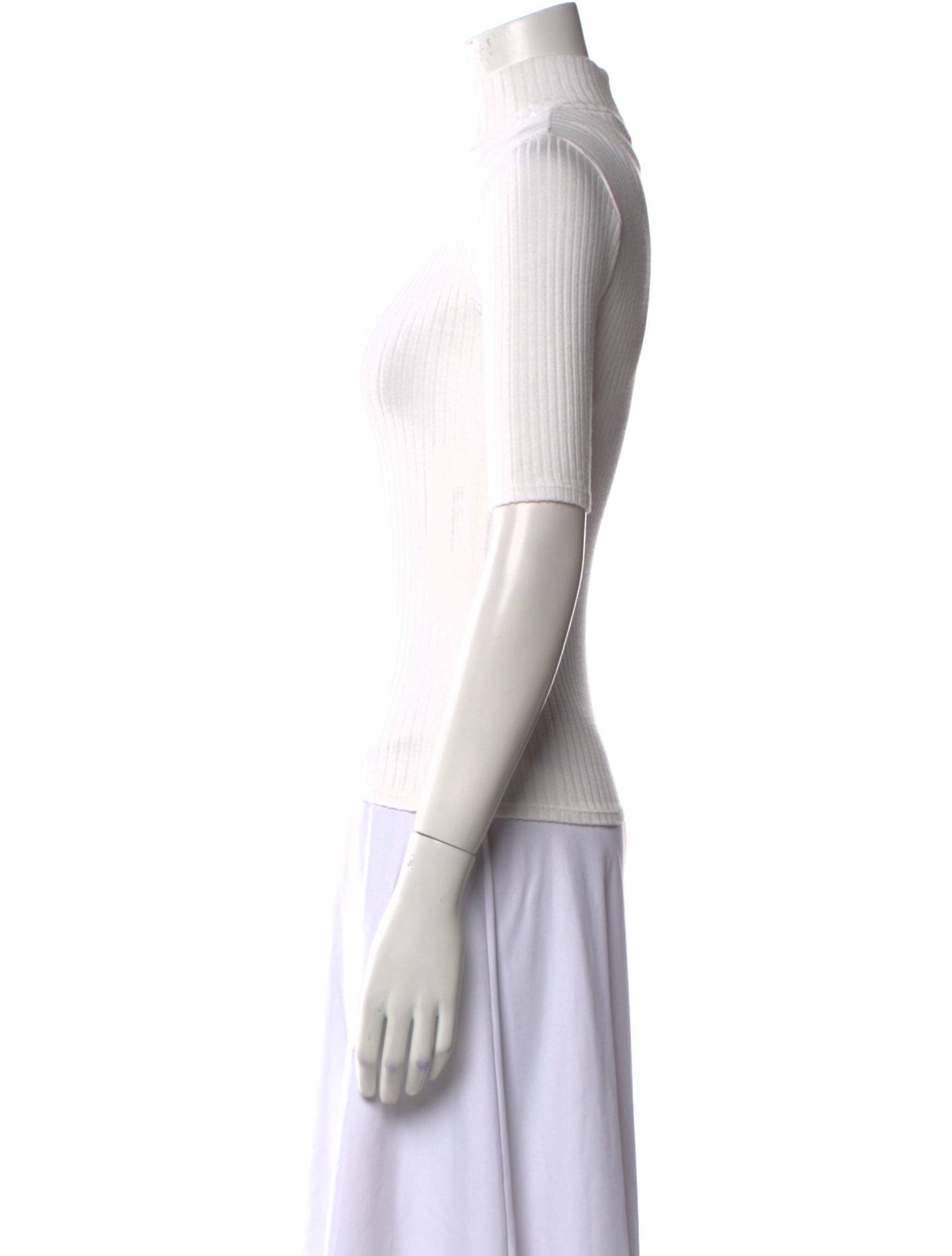 Reformation Mock Neck Short Sleeve Top