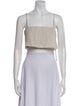 Reformation Linen Square Neckline Crop Top