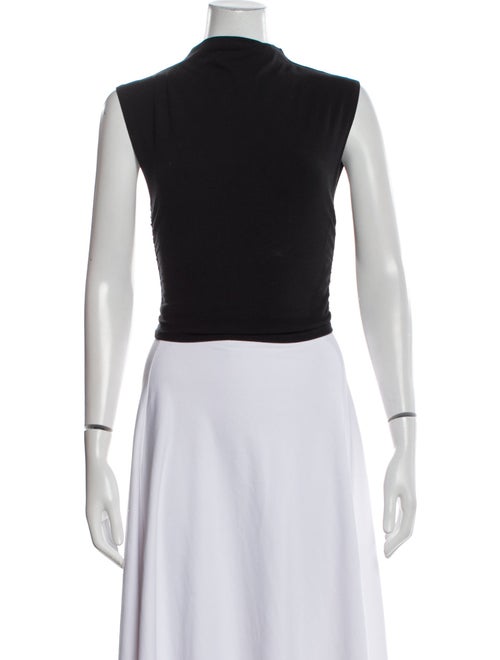 Reformation Mock Neck Sleeveless Crop Top