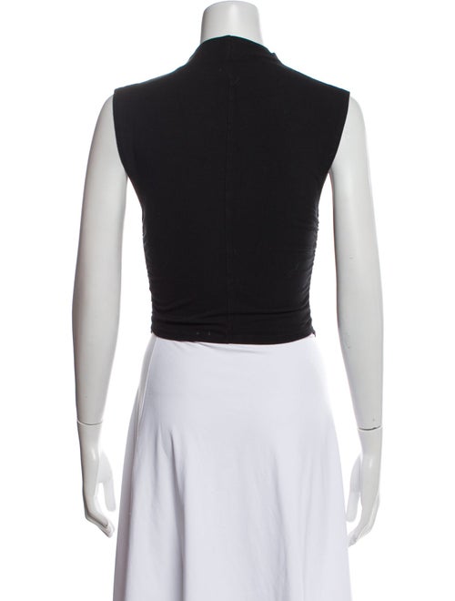 Reformation Mock Neck Sleeveless Crop Top