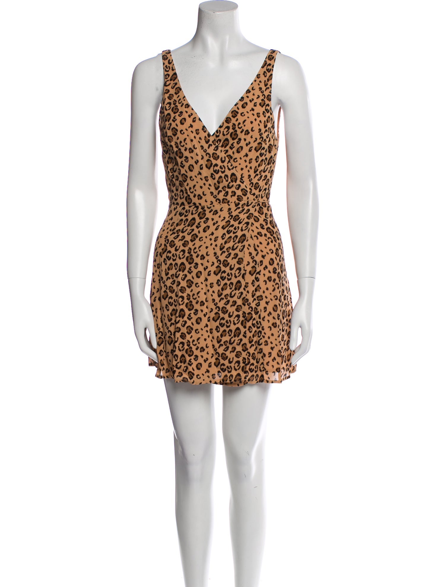 Reformation Animal Print Mini Dress