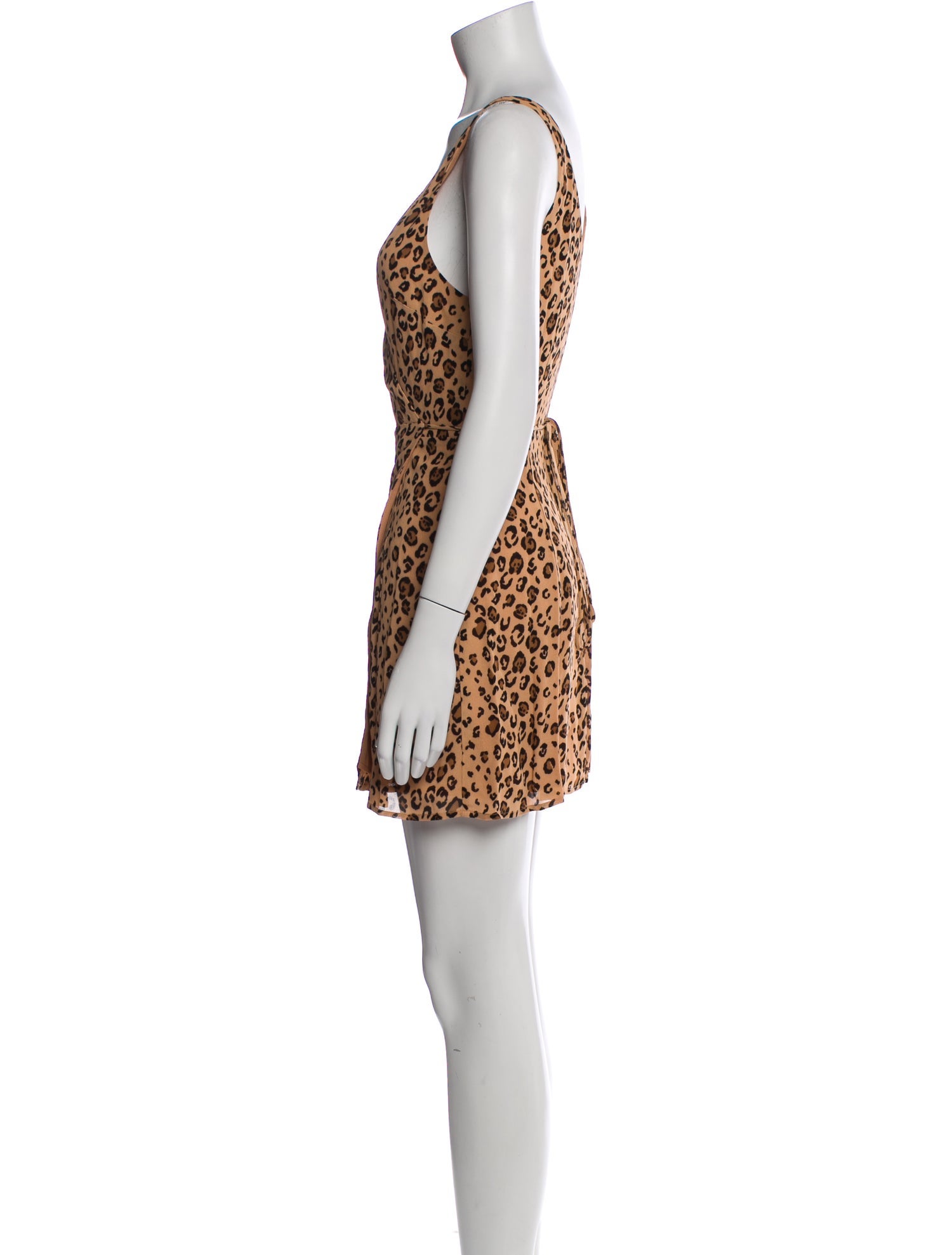 Reformation Animal Print Mini Dress