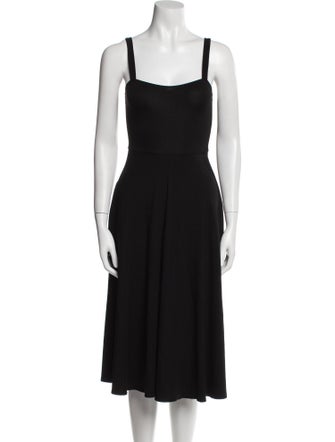 Reformation Square Neckline Knee-Length Dress