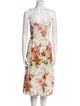 Reformation Floral Print Midi Length Dress