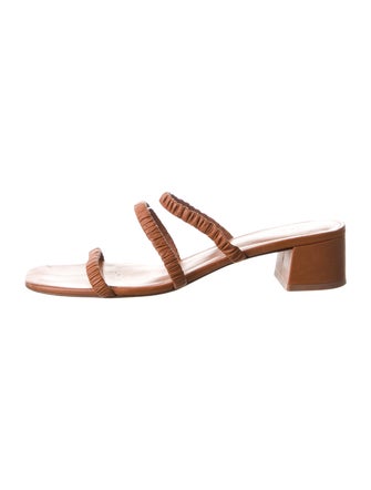 Reformation Leather Printed Slides