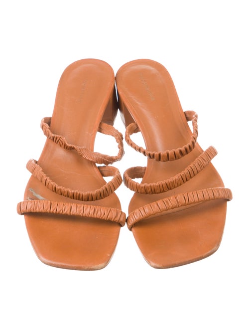 Reformation Leather Printed Slides