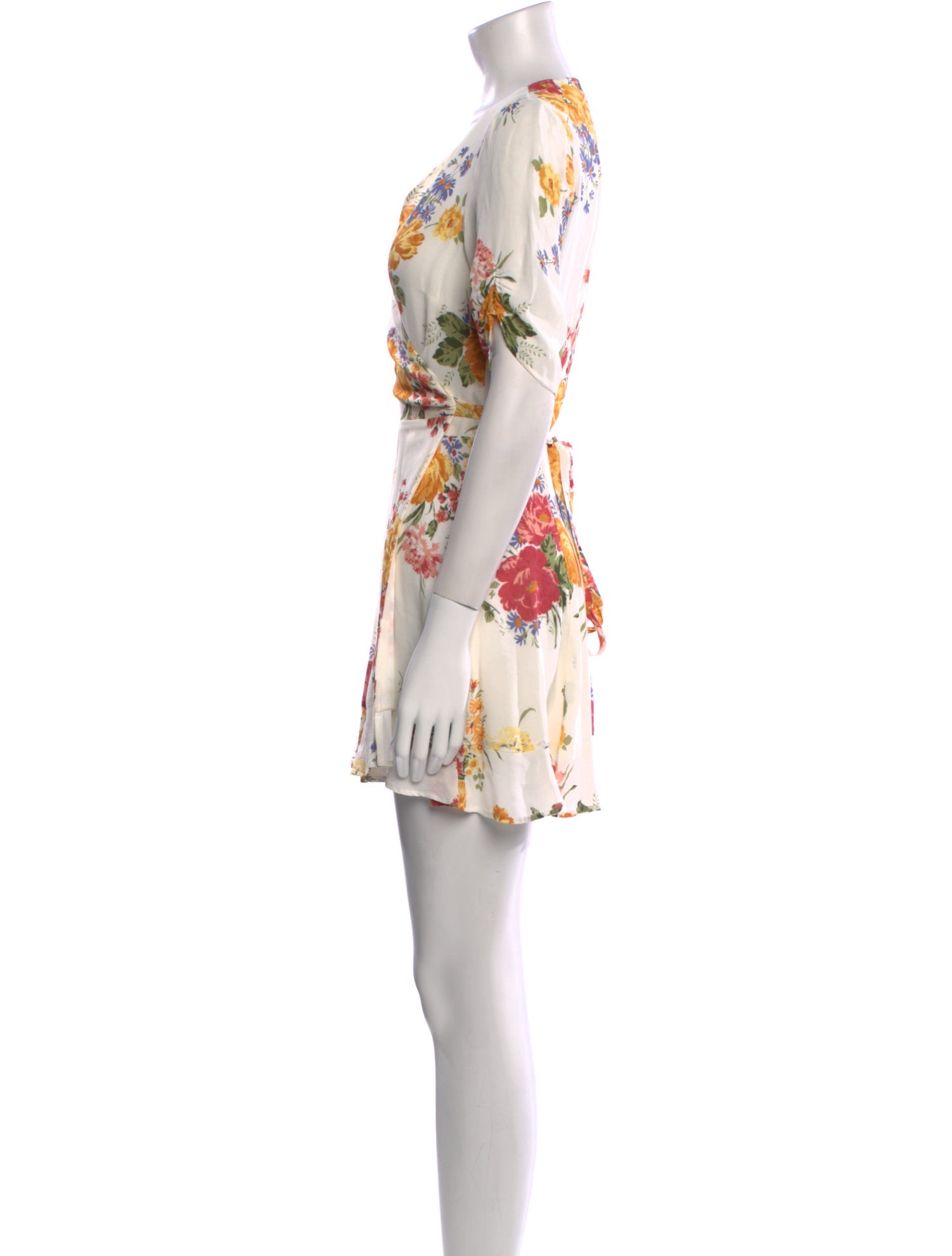 Reformation Floral Print Mini Dress