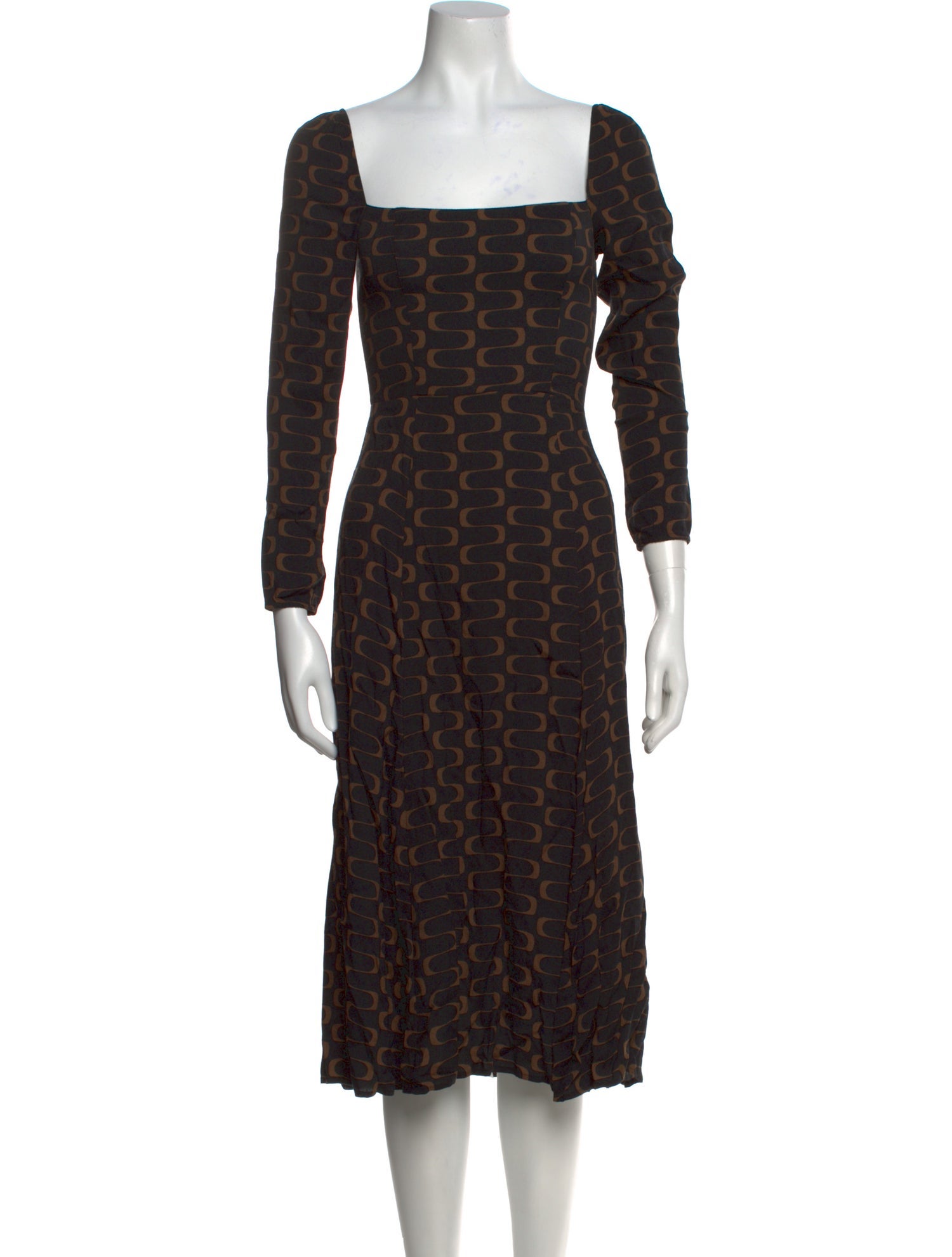 Reformation Printed Midi Length Dress