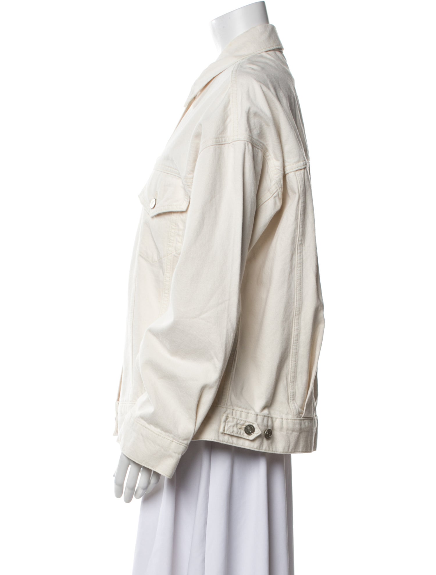 Reformation Faux Fur Denim Jacket