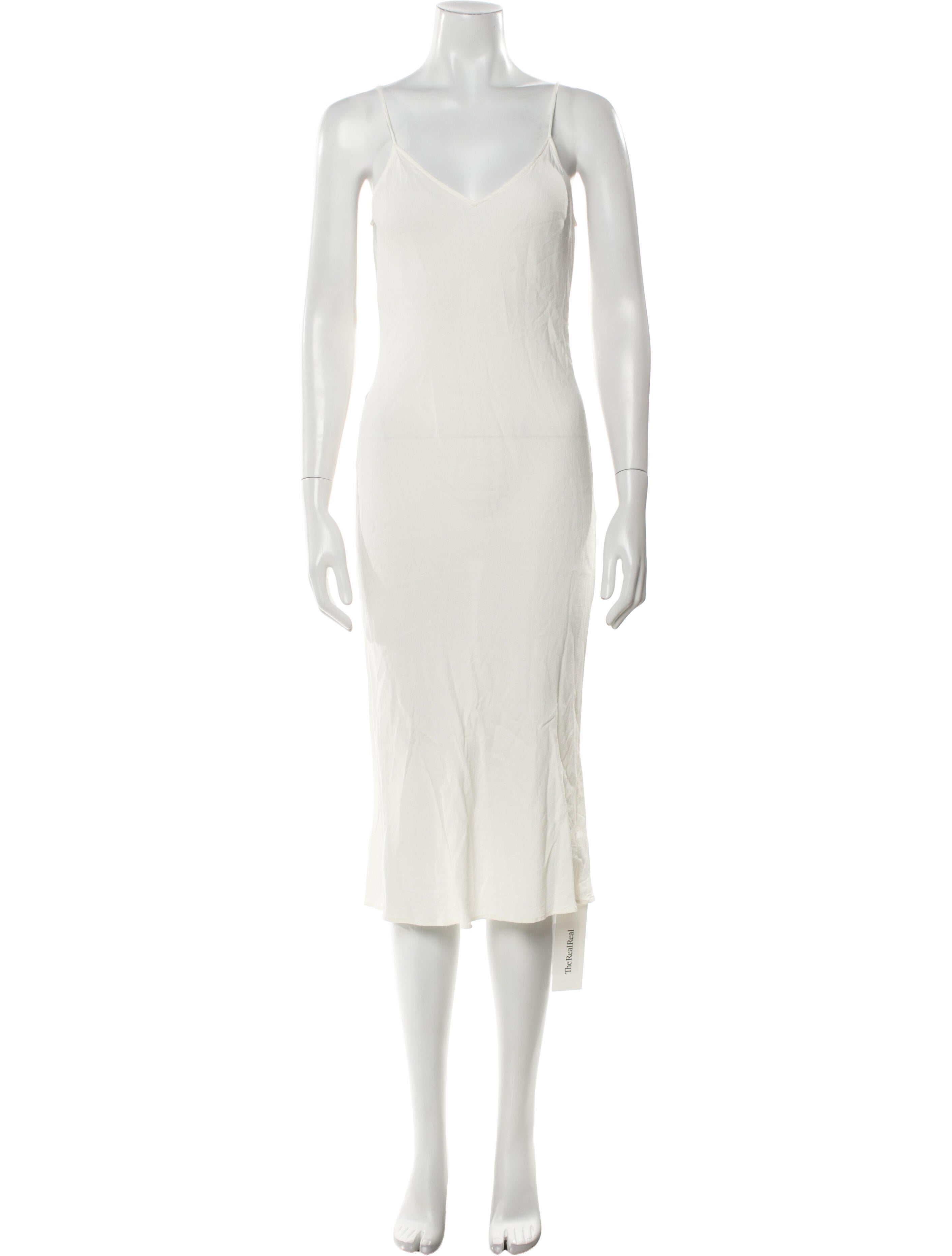 Reformation Scoop Neck Midi Length Dress