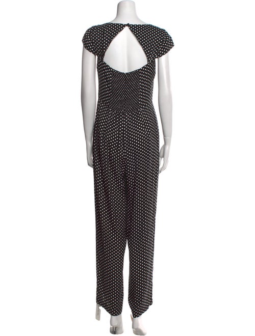 Reformation Polka Dot Print Square Neckline Jumpsuit