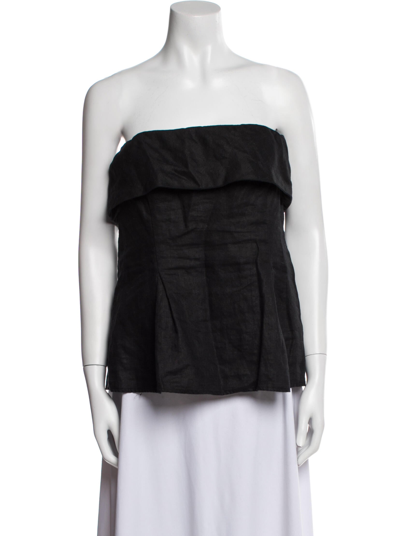 Reformation Linen Strapless Top