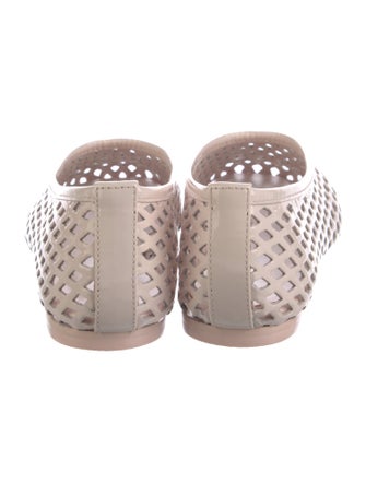 Reformation Patent Leather Lasercut Accents Ballet Flats