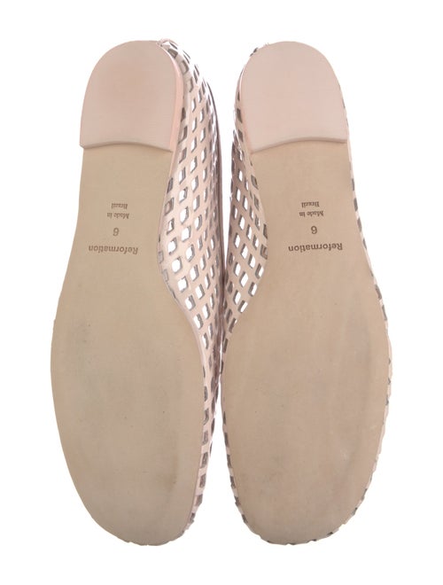 Reformation Patent Leather Lasercut Accents Ballet Flats
