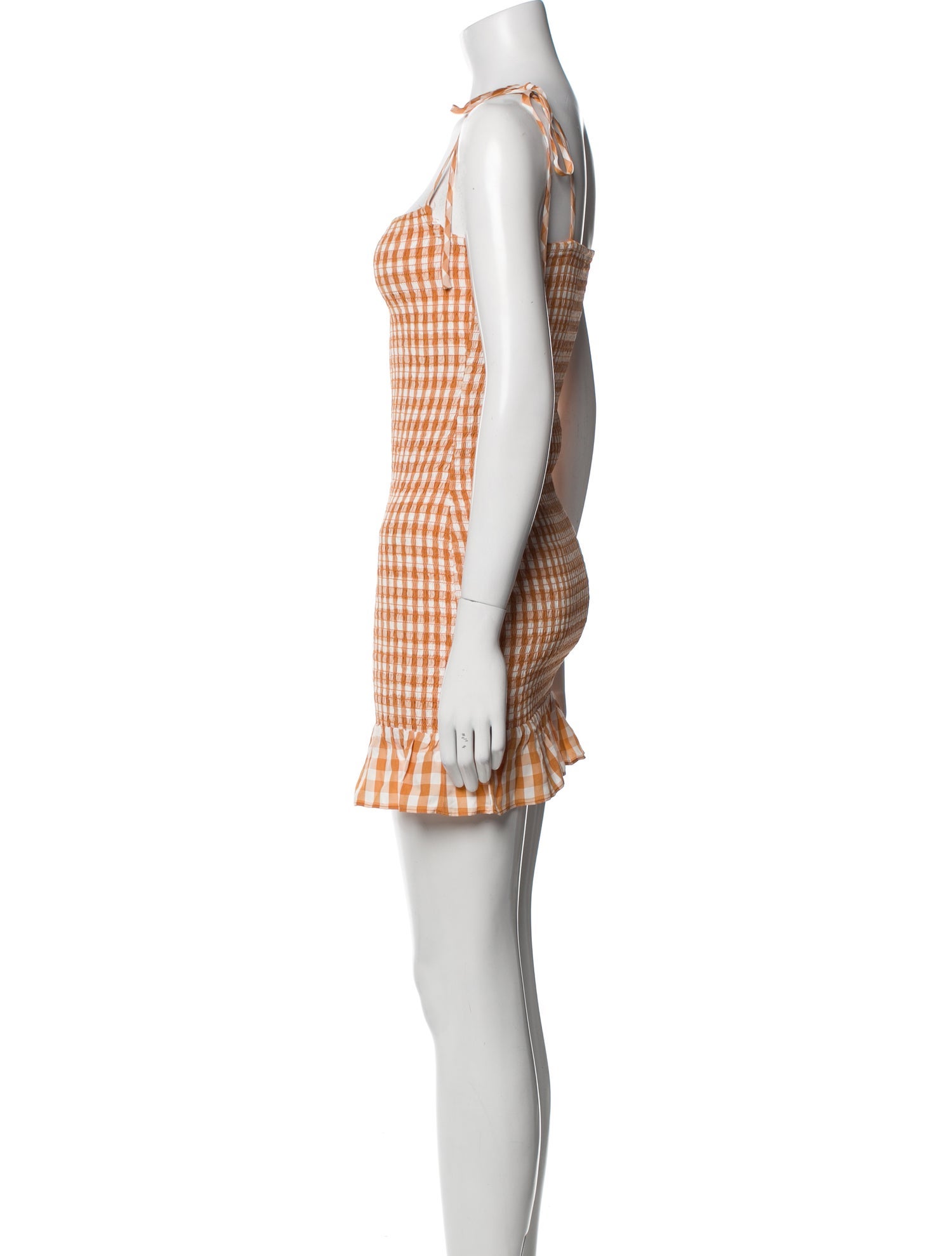 Reformation Plaid Print Mini Dress