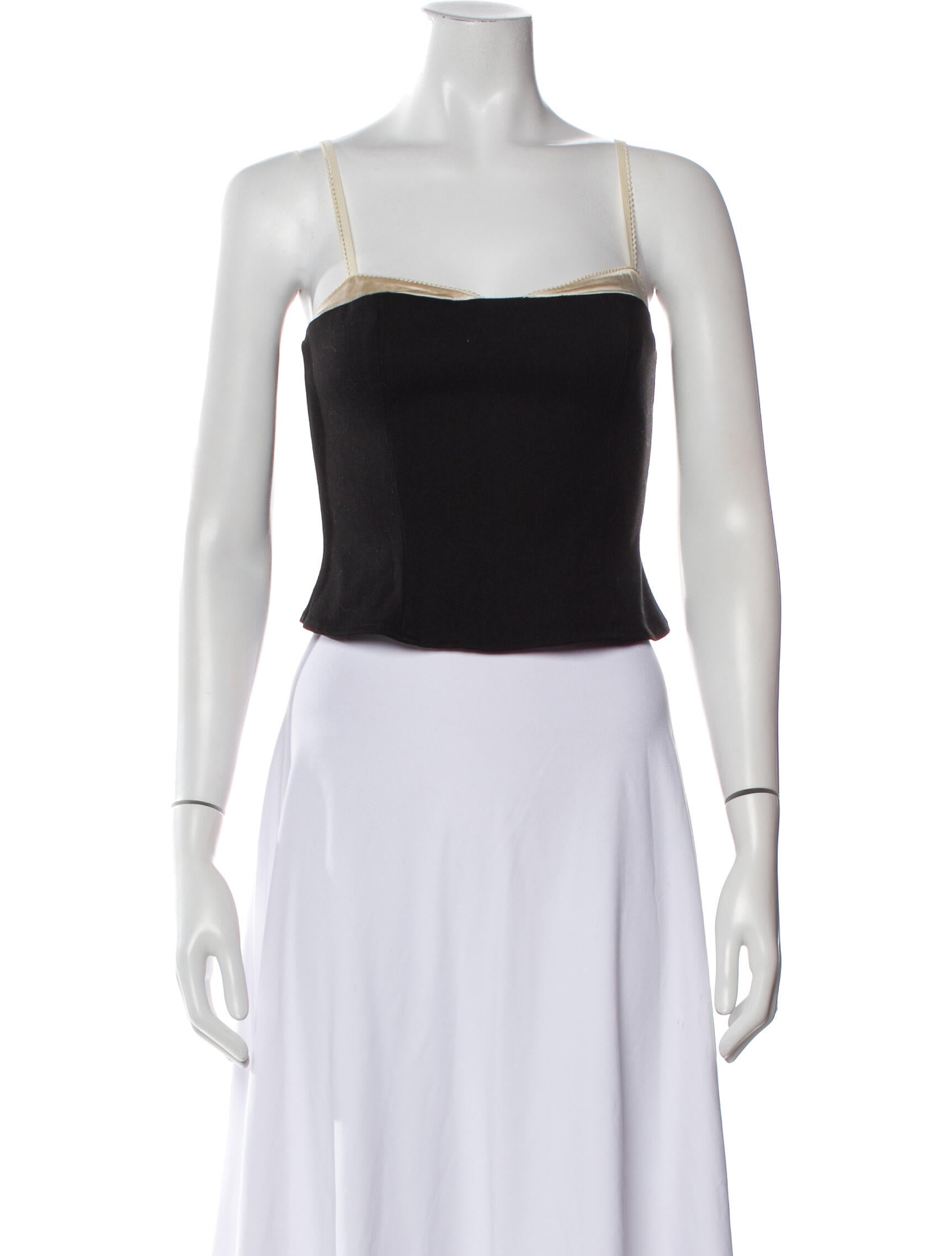 Reformation Square Neckline Sleeveless Crop Top