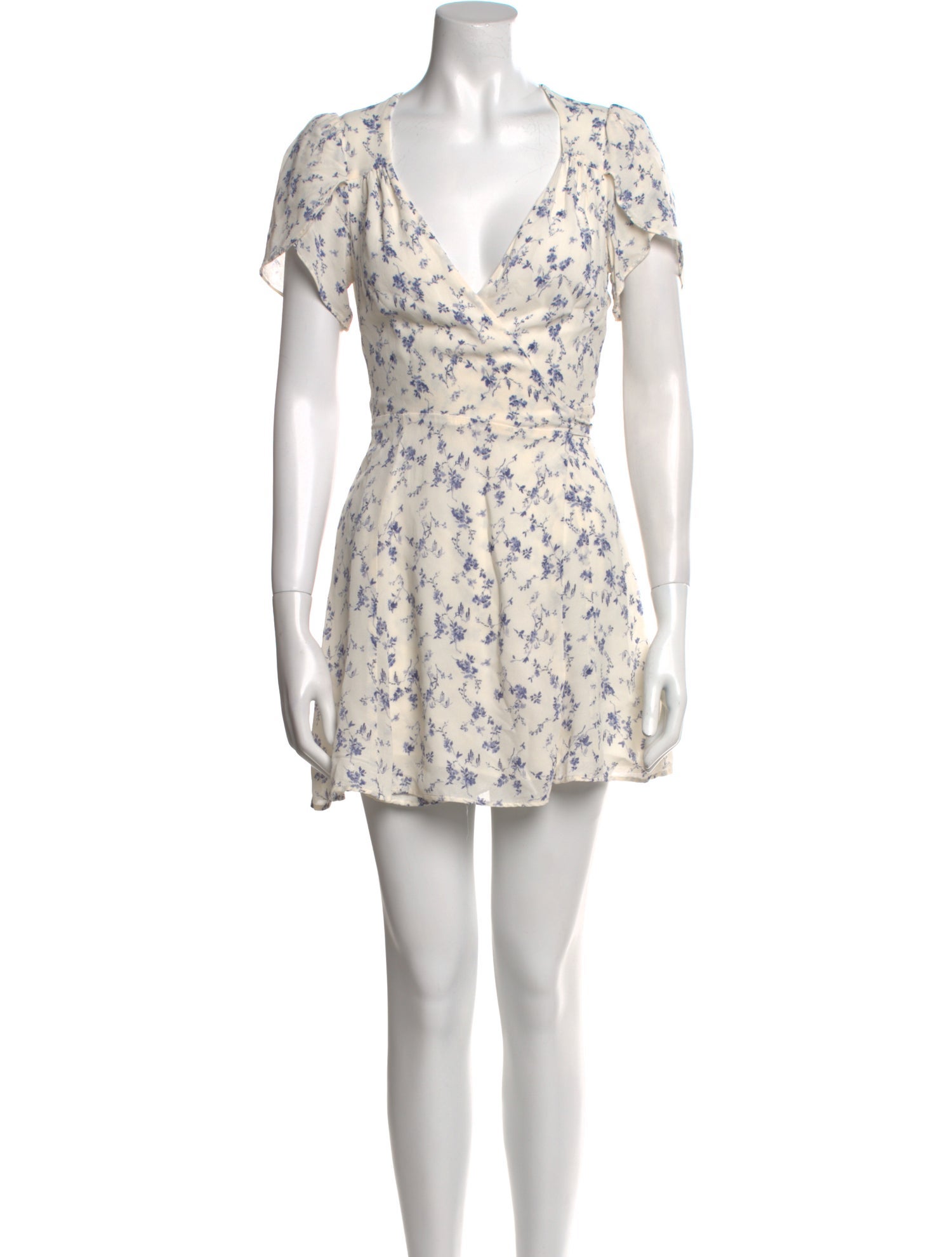 Reformation Floral Print Mini Dress