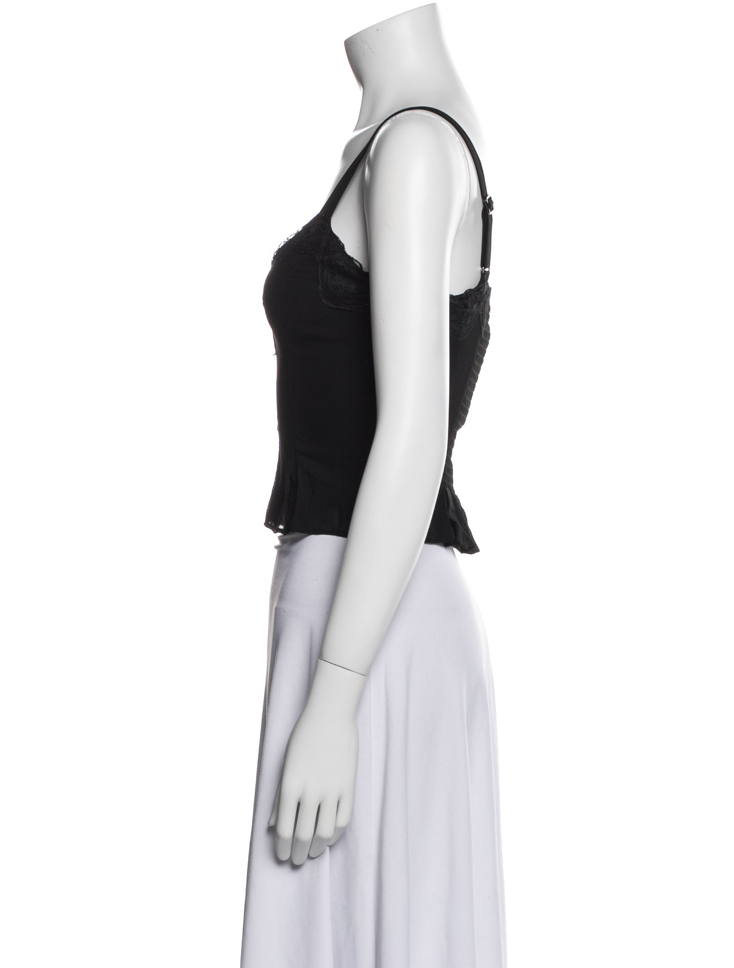 Reformation V-Neck Sleeveless Crop Top