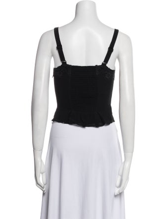 Reformation V-Neck Sleeveless Crop Top