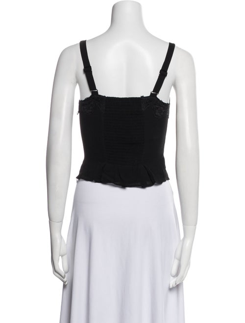 Reformation V-Neck Sleeveless Crop Top