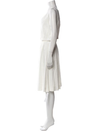 Reformation Linen Pleated Accents Skirt Set