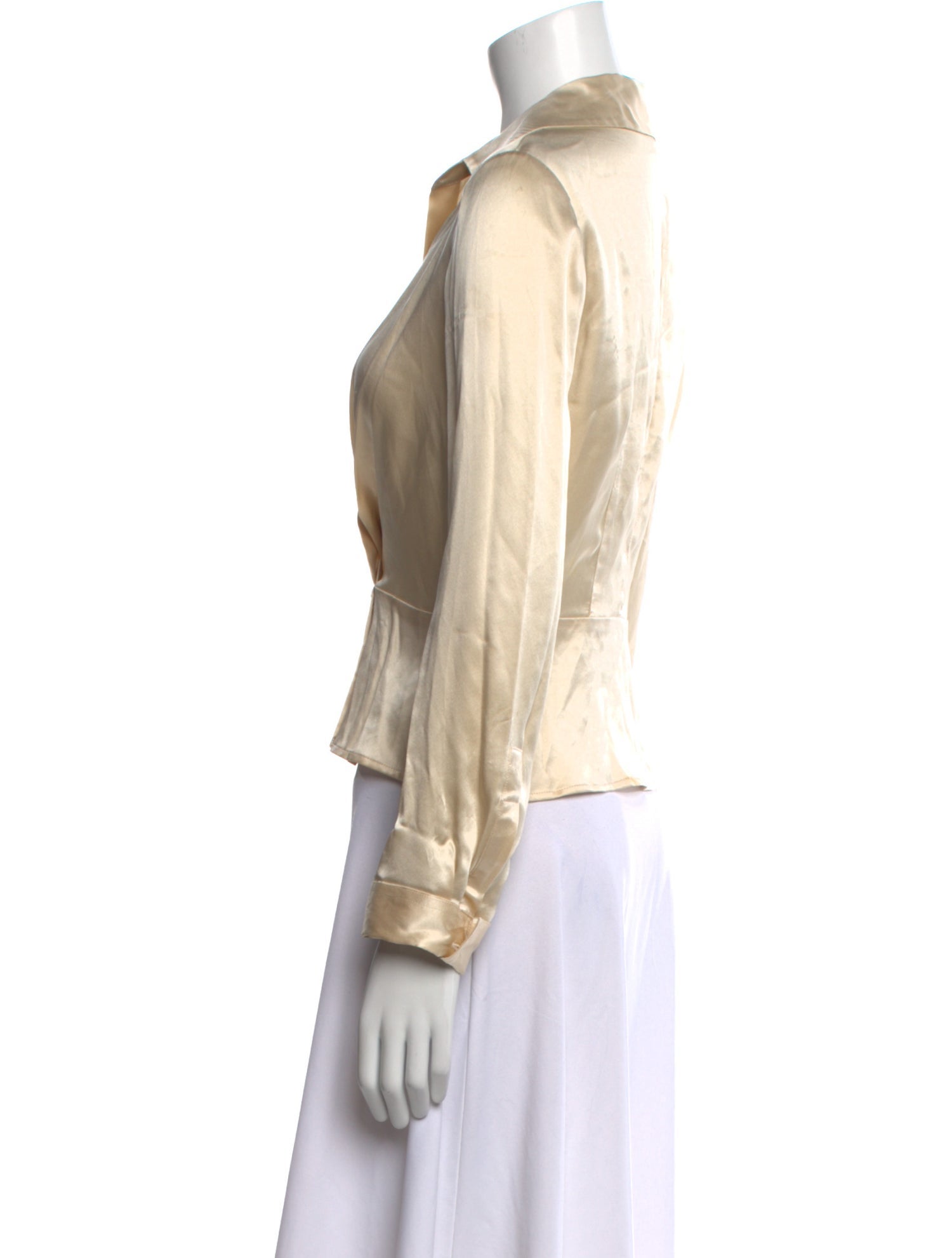 Reformation Silk Cowl Neck Blouse