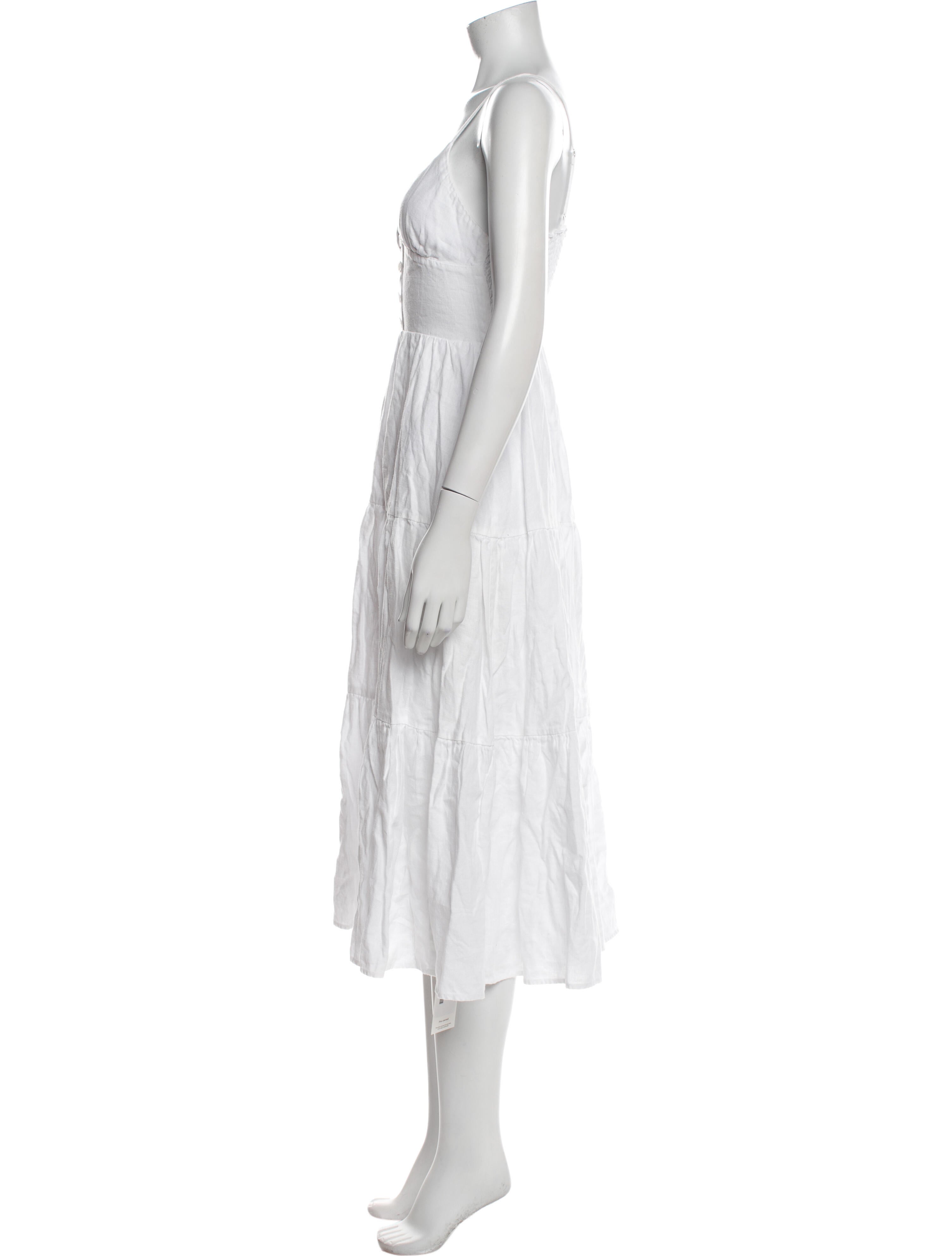 Reformation Linen Midi Length Dress