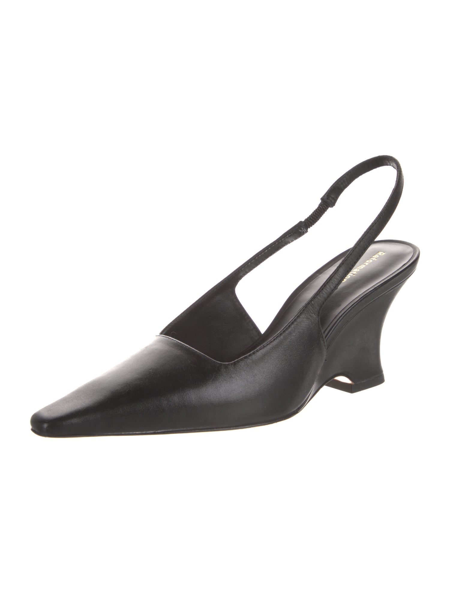 Reformation Leather Slingback Pumps