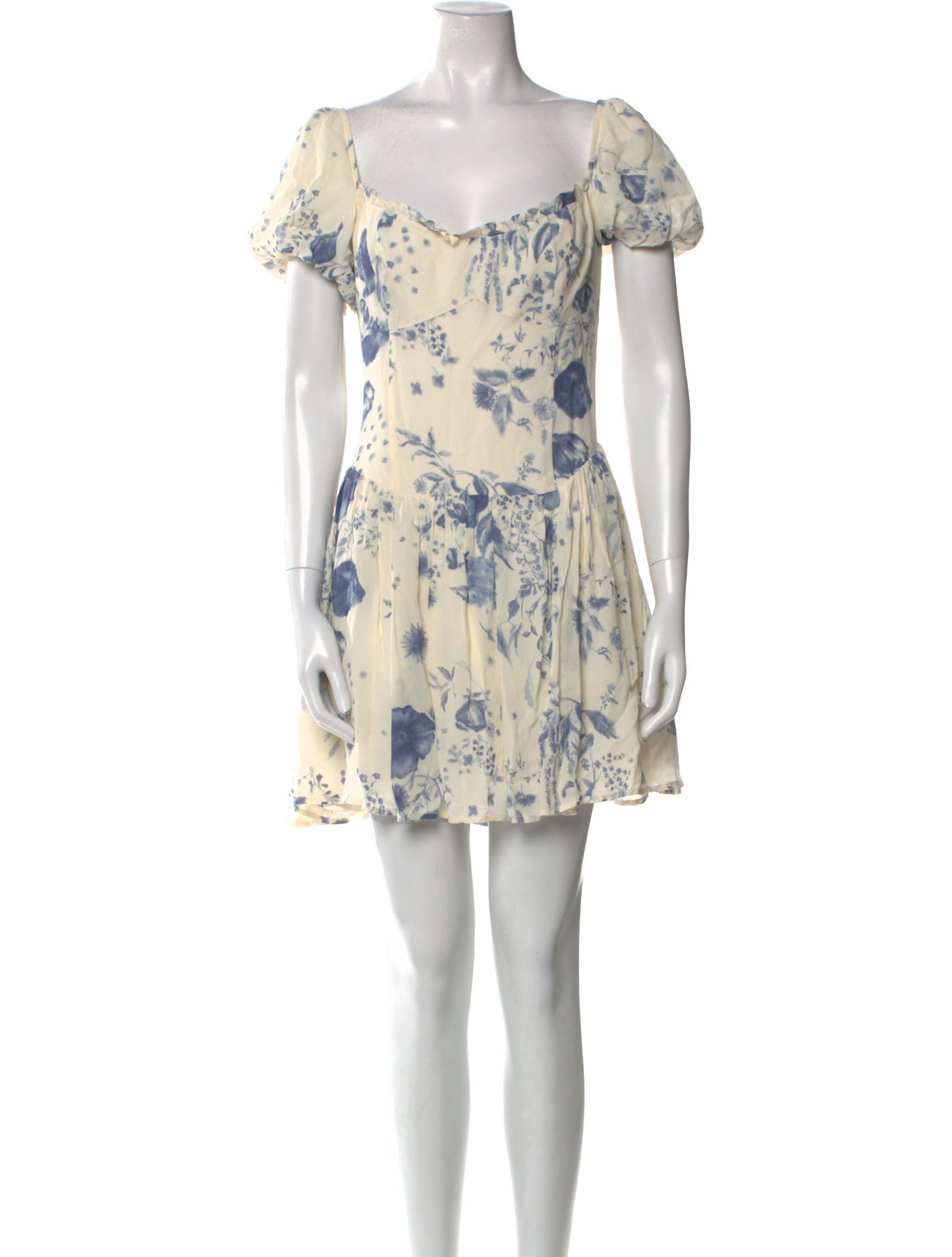 Reformation Floral Print Mini Dress