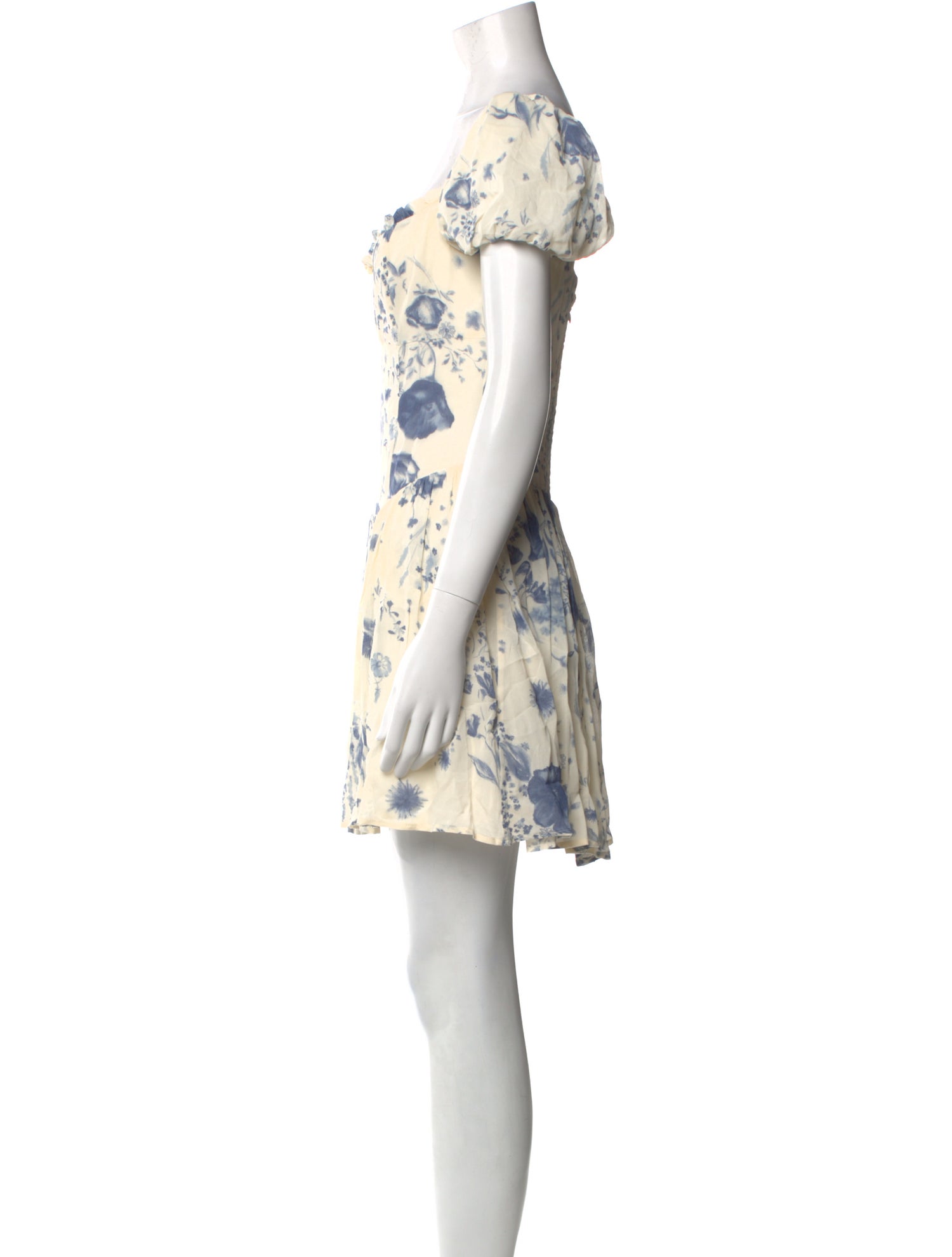 Reformation Floral Print Mini Dress