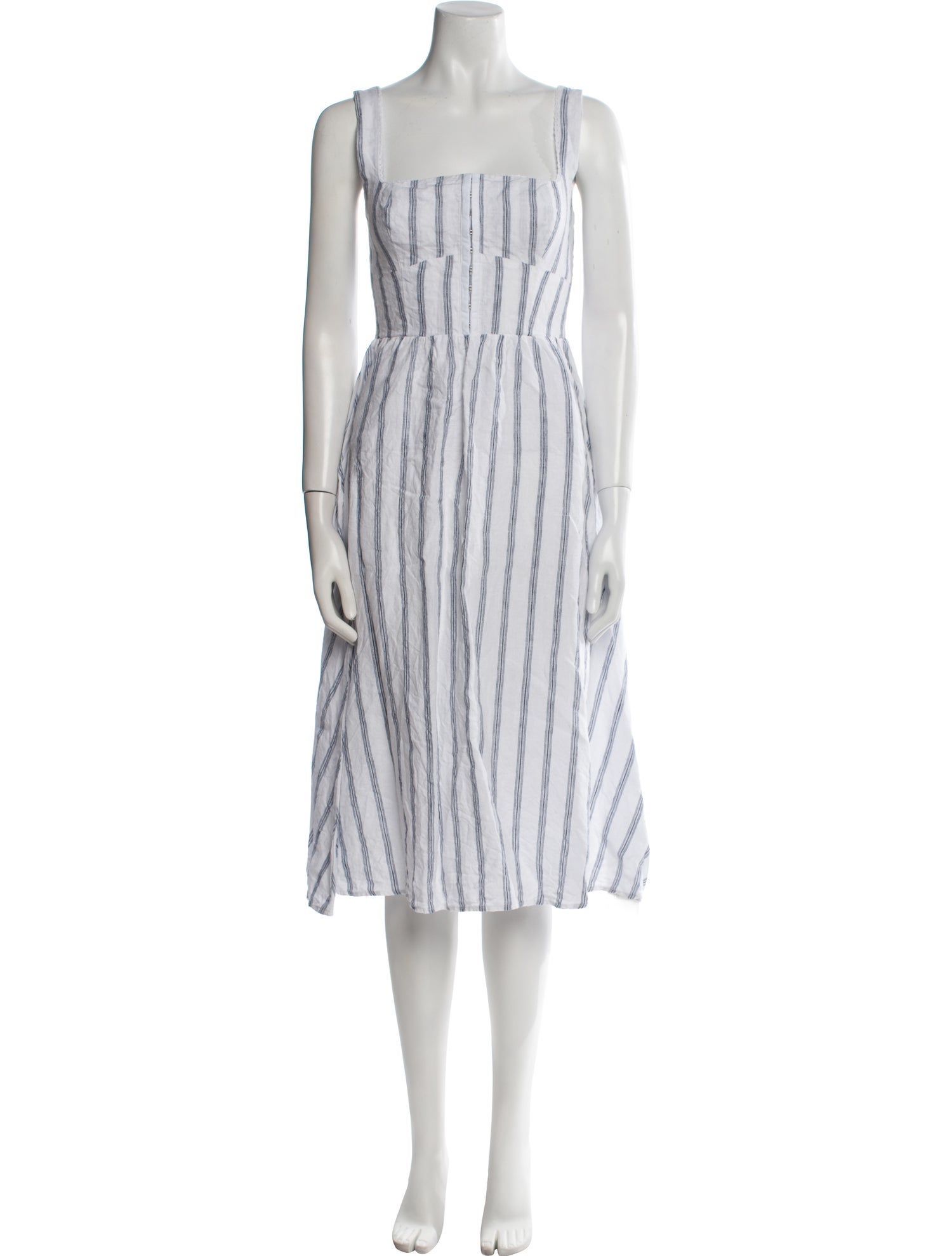 Reformation Linen Midi Length Dress