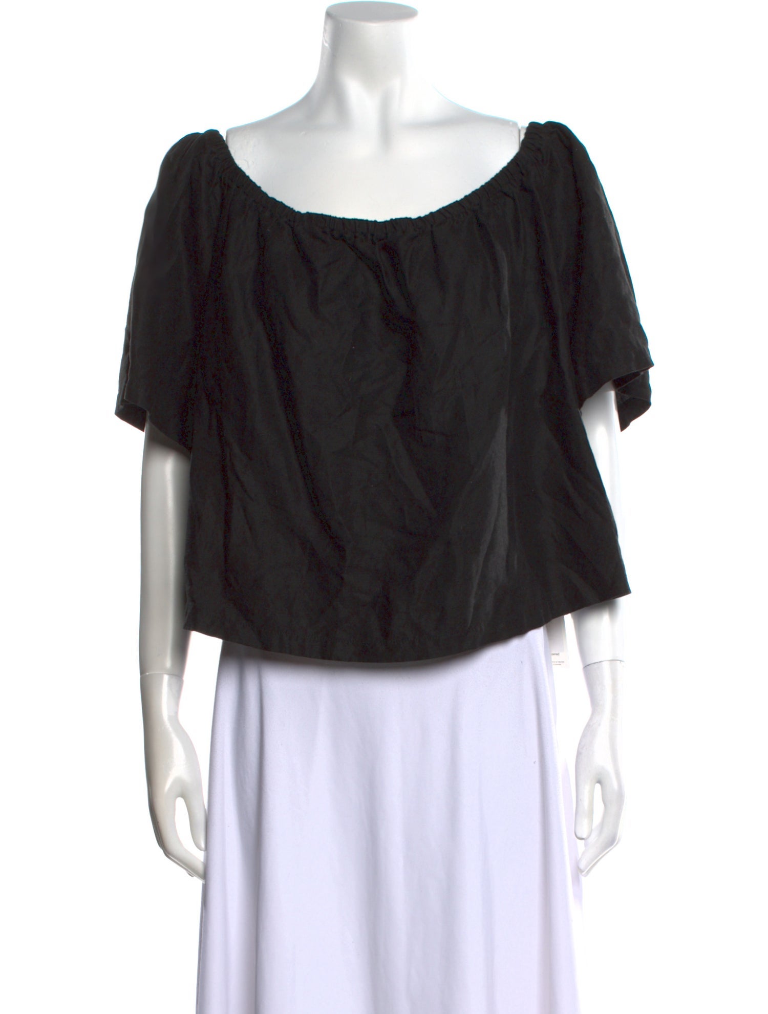 Reformation Scoop Neck Three-Quarter Sleeve Blouse