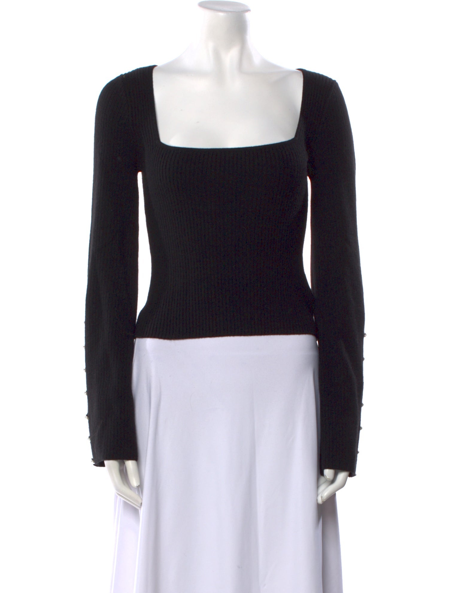 Reformation Cashmere Square Neckline Crop Top